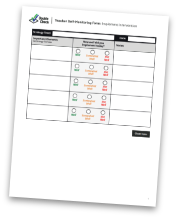 CP5 - DC Teacher Self-Monitoring Form